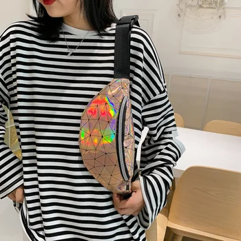 

Women Reversible Sequins Glitter Waist Bag Fanny Pack Pouch Hip Purse Satchel Laser Bag Girls Chest Waist Packs Nwest Hot