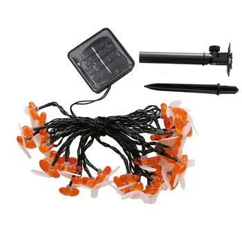 

New 30 LED Solar String Honey Bee Shape Warm Light Garden Decoration Waterproof 1.2 v Solar Powered led garden lamp