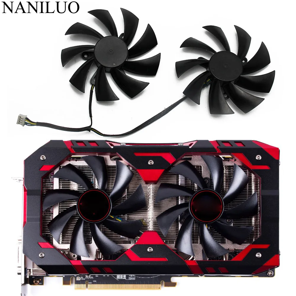 95 мм PLD10015B12H 0.55A RX580 RX590 для POWERCOLOR DATALAND Radeon RX 580 590 Красный Дьявол Золотой образец
