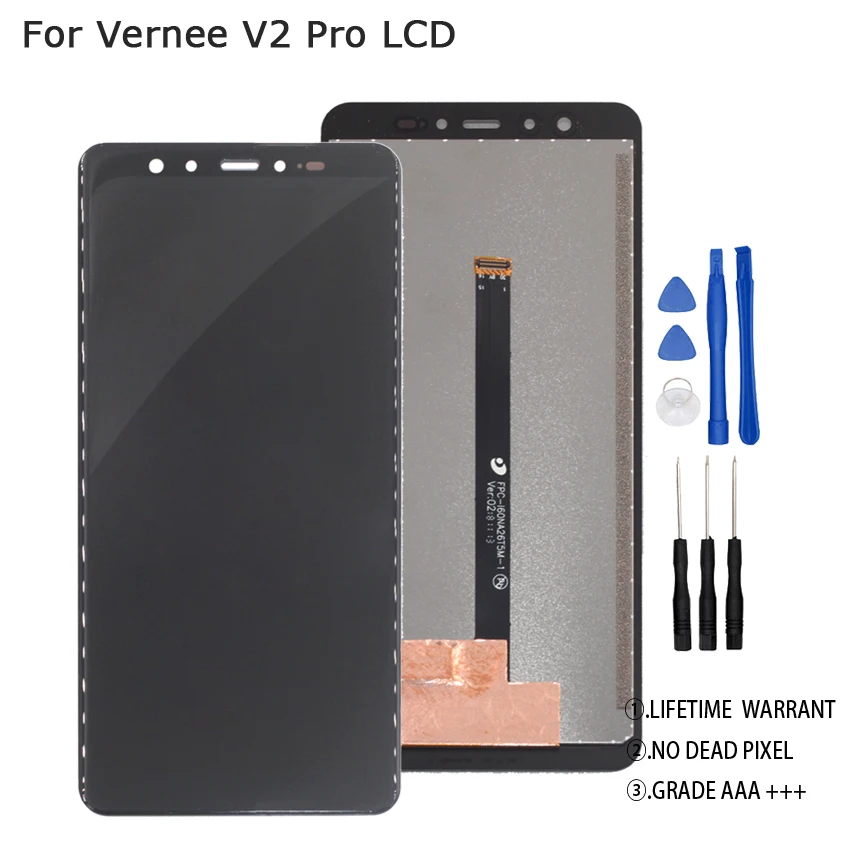 Оригинальный ЖК дисплей для VERNEE V2 PRO сенсорный экран в сборе Запчасти|Экраны