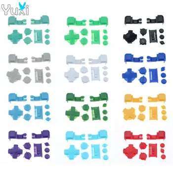 

YuXi Multicolor Plastic Buttons For GameBoy Advance SP for GBA SP Buttons Set Full R L A B D-Pad Replacement Parts