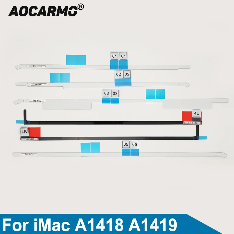 Aocarmo Per Imac A1418 21.5 Pollici Display Lcd Adesivo Striscia Adesiva Per Apple Mac All-In-One 27 Pollici A1419 Nastro Adesivo Lcd