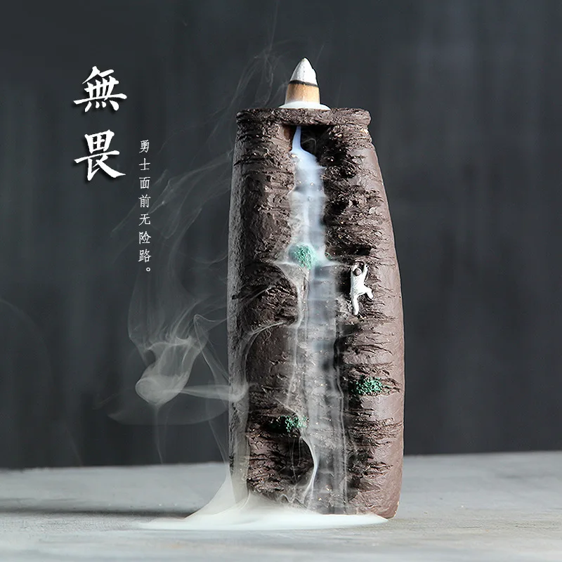 

Encens Aromaterapia Incenso Queimador Sand Backflow Incense Burner Ceramic Ornaments Alpine Flowing Water Small Monk Tao Zen
