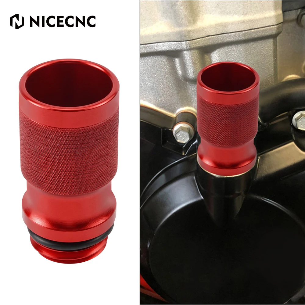 Aluminum Motorcycle Engine Oil Filler Cap - M19x2.5 Thread, Red, Fits Ducati Panigale, Honda, Kawasaki, Triumph - View #7
