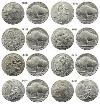 

New Style Mix 8pcs Hobo Nickel Buffalo Nickel Rare Creative Funny Copy Coin
