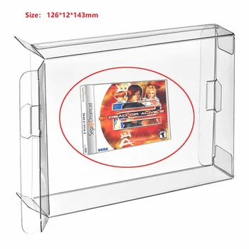 

Ruitroliker 10Pcs Clear Protection Case Sleeve CIB for Dreamcast single CD box Games Cartridge
