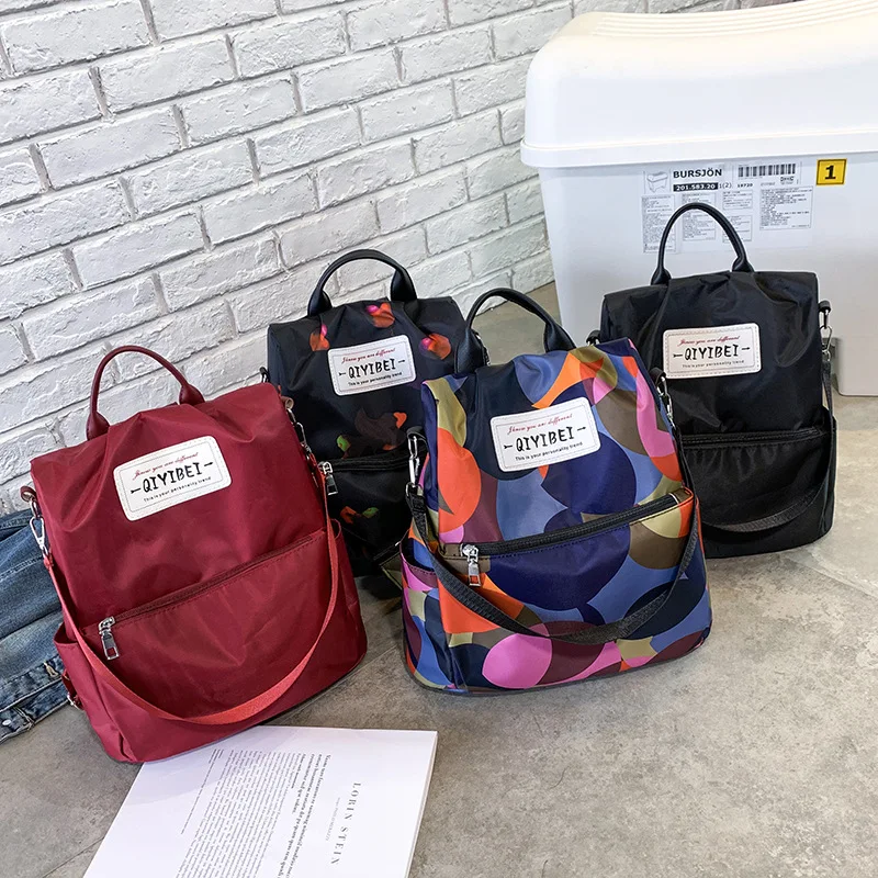 

Backpack 2019 New Style Anti-Theft Casual Double Back Camouflage Oxford Cloth Bag Large Capacity Bag