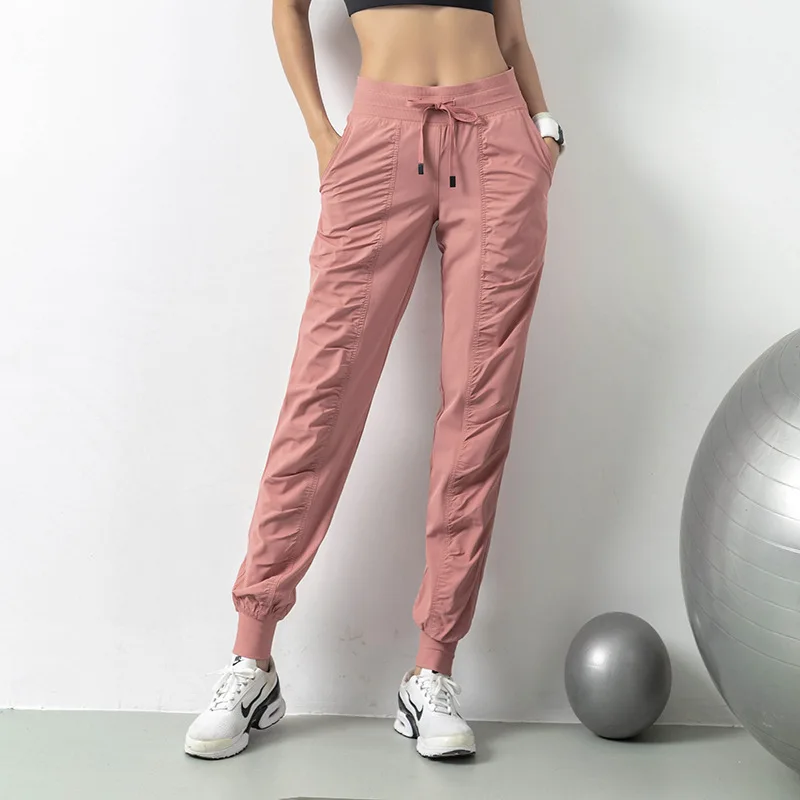 Sweatpants Fabric Drawstring Running 