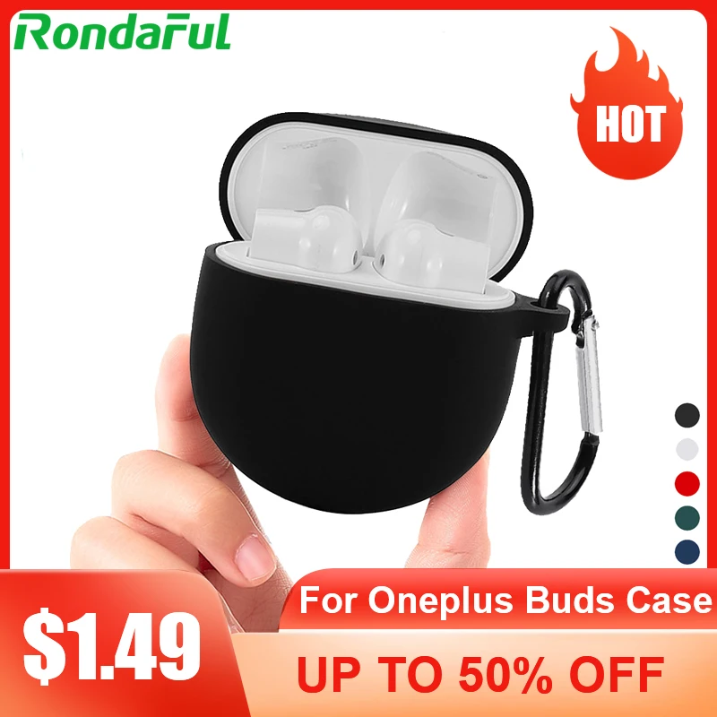 For Oneplus Buds Earbuds Fashion Soft Cover Colorful Shock Absorbing Portable Dustproof And Waterproof Protective Case
