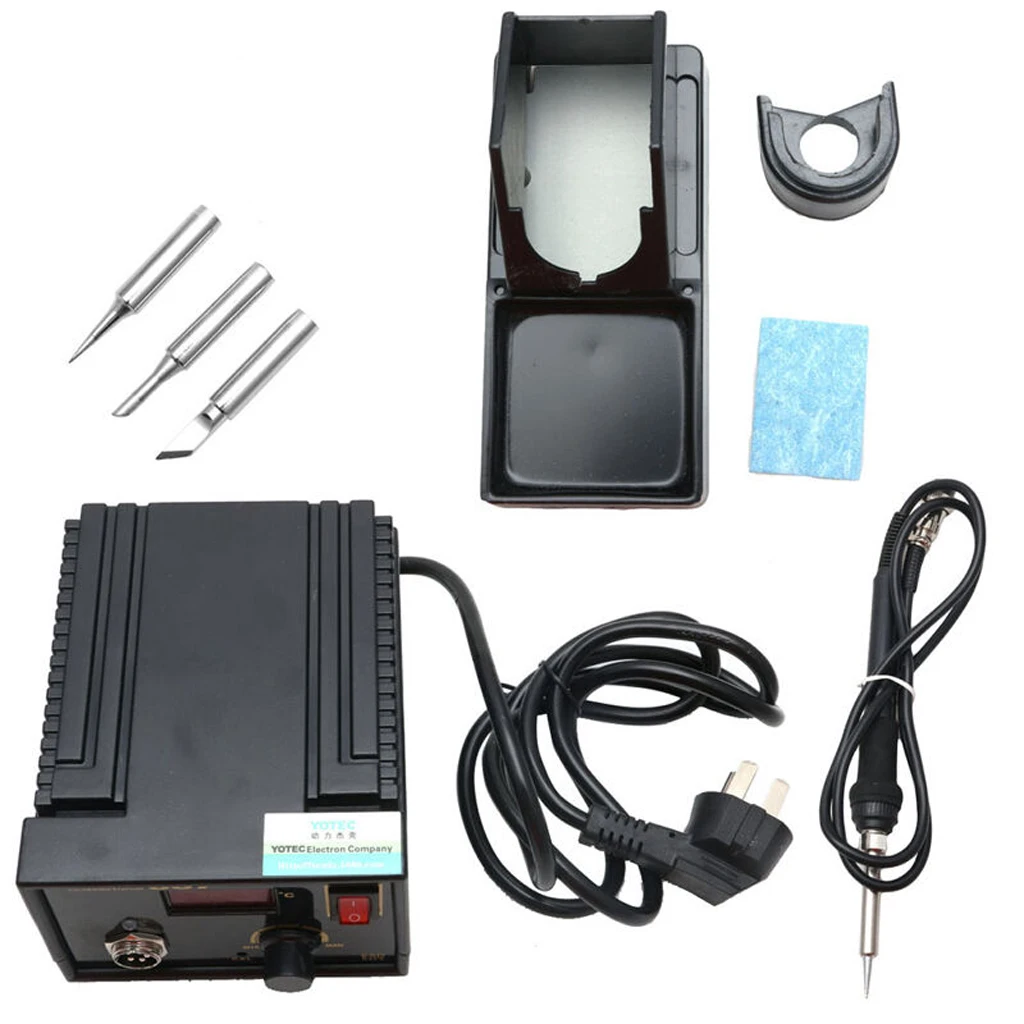 1 компл. 967 Электрический паяльная станция Утюг ЖК-дисплей SMD Распайка Прямая поставка поддержка