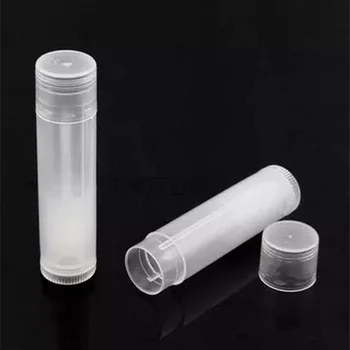 

5pcs Fashion Empty Clear Transparent Lip Balm Tubes Containers Cosmetic Lipstick Bottles 5g DIY Chapstick Lips