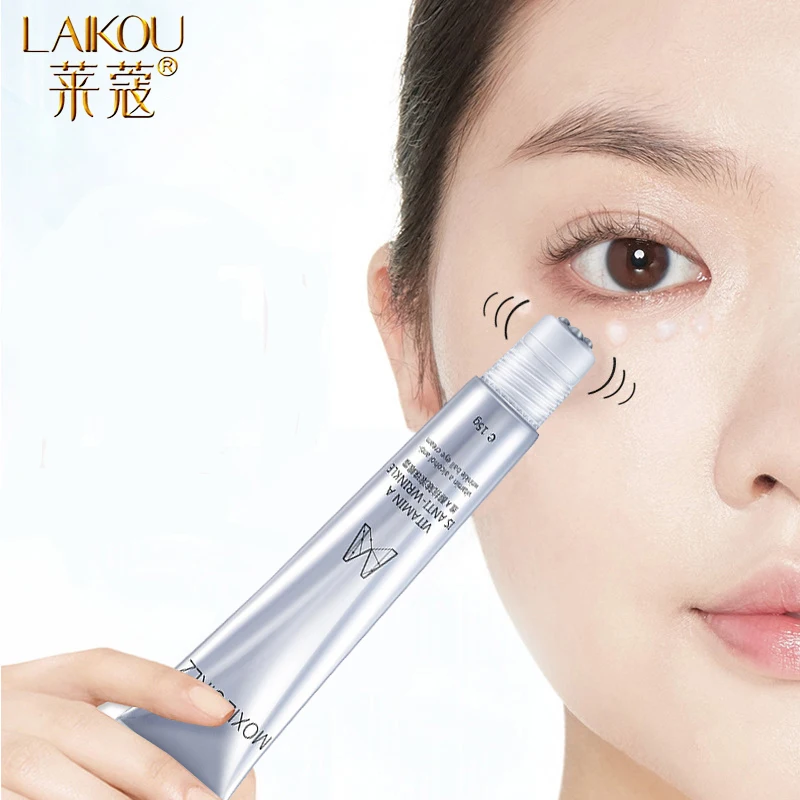 

LAIKOU Vitamin A Roller Massager Eye Cream Eye Patches Anti Wrinkle Anti-aging Remover Dark Circles Against Eye Puffiness Cream