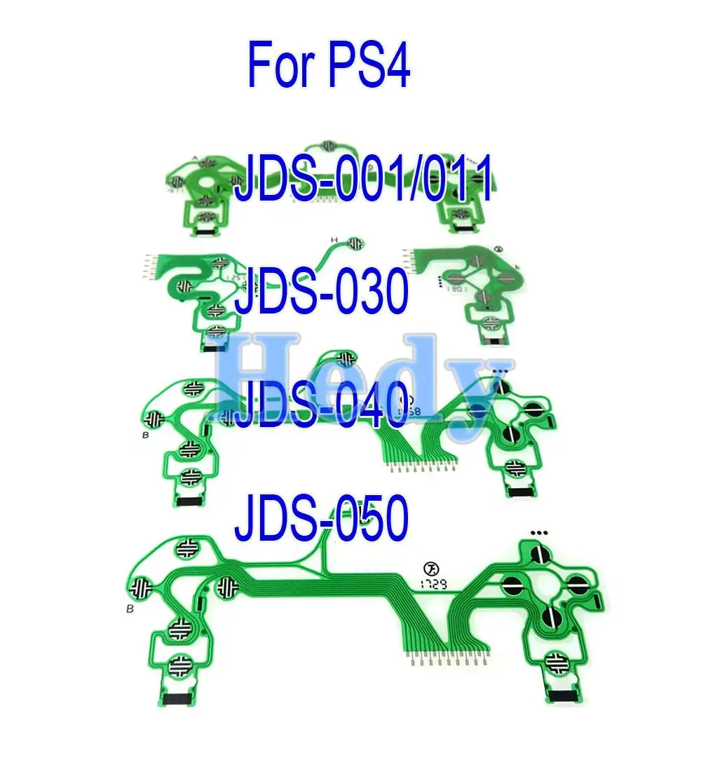 

100pcs Conductive Film Keypad Flex Cable PCB Buttons Ribbon Circuit Board For PS4 4 Pro Slim JDM JDS 001/011/030/040/050