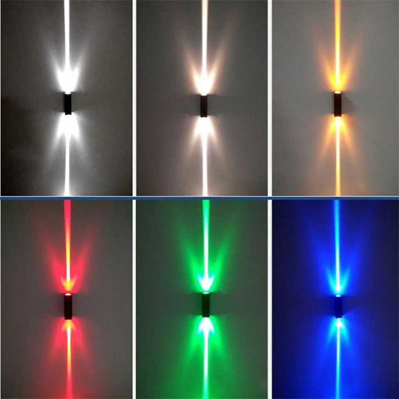 Decorate Line beam LED Wall Lamp AC110V-240V 6W 12W Aluminum Indoor Outdoor IP65
