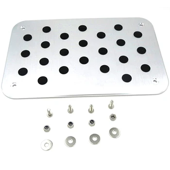 

Automobile Aluminum Alloy Non-Slip Environmental Protection Rubber Carpet Pedal Floor Mat Auto Parts