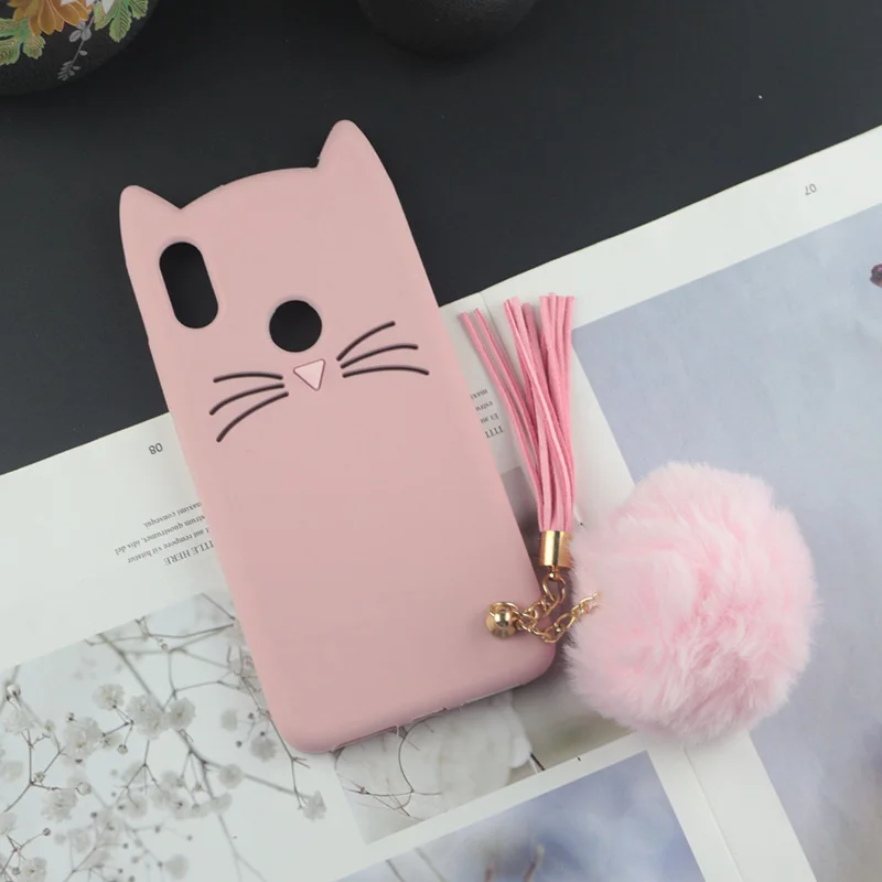 Милый 3D мультяшный силиконовый чехол для Huawei P40 P30 P20 P10 P9 P8 Lite Smart Plus Pro с блестками