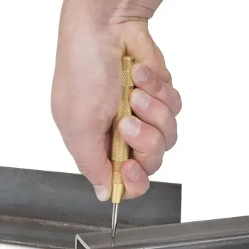 Automático punzón central resorte de marcado que agujeros herramienta aceros rápidos (HSS) Centro golpe estátor de perforación marcador madera broca 1