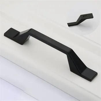 

Black Door Handles Wardrobe Drawer Pull Kitchen Cabinet Handles for Furniture Handles Hardware Accessories