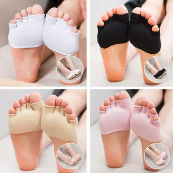 

2Pcs Breathable Cotton Five Finger Toe Socks Elastic Bunion Sleeve Protector Hallux Valgus Foot Toe Corrector Foot Care Tools