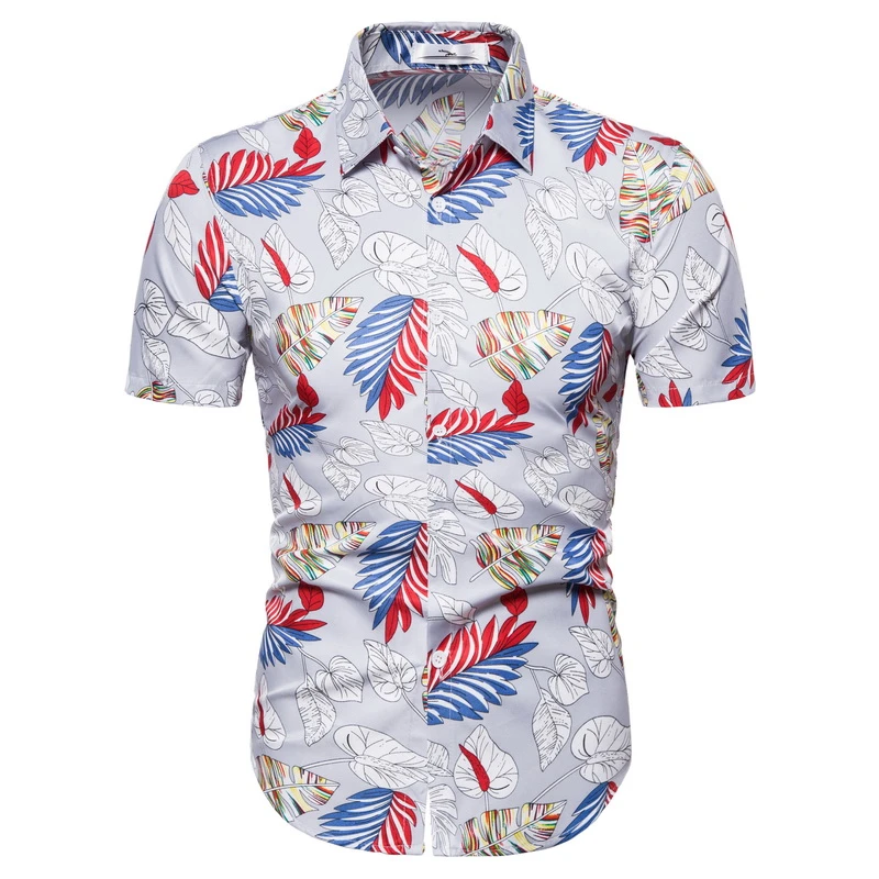 slim fit floral shirt