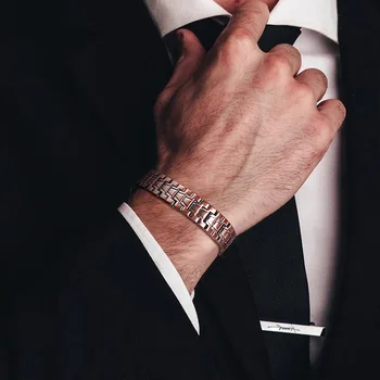 

GENT JEWELRY LINK STYLE COPPER THERAPY BRACELET FOR MEN WRISTBAND