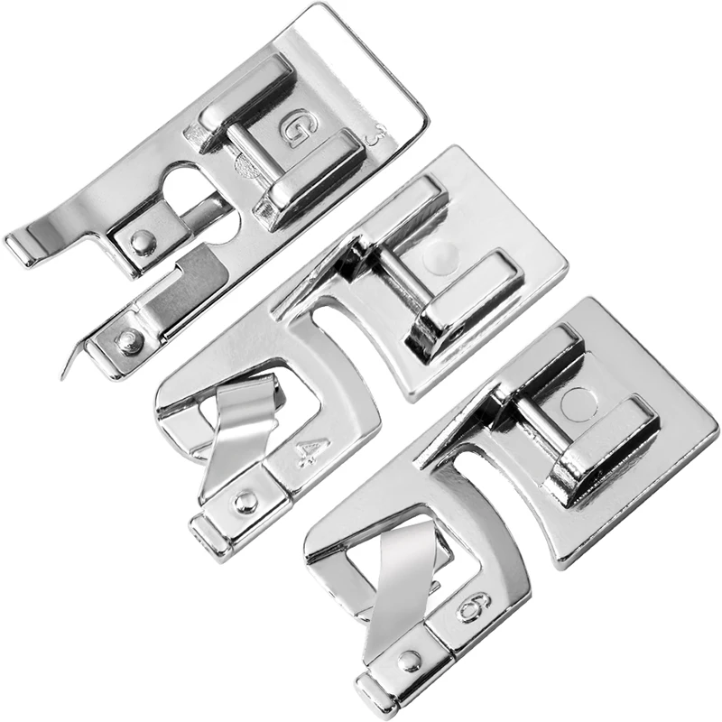 IMZAY 3PCS Hemming Foot Kit Set Rolled Hem Presser Sewing Machine Compatible With （Low Shank） | Дом и сад