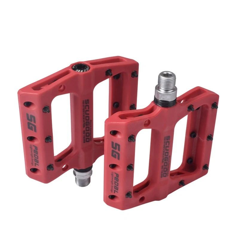High-Quality-Portable-Mountain-Bike-Bicycle-Pedals-Nylon-Fiber-4-Colors-Big-Foot-Road-Bike-Bearing