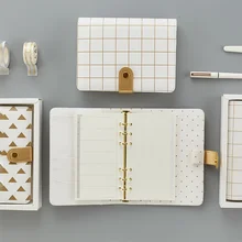 Блокнот для студентов формата А5 с отрывными листами, план, дневник в полиуретановой обложке, еженедельник, ежемесячный планировщик, список, квадрат внутри, бумага для школьного офиса, подарок