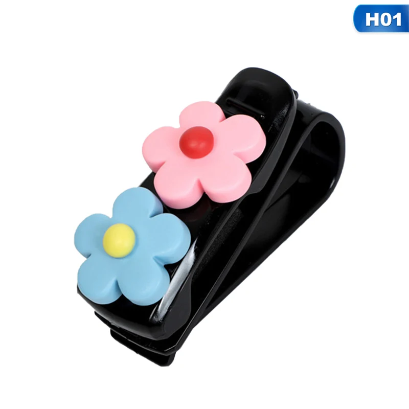 Car Sun Visor Sunglasses Eyeglasses Glasses Holder Clip Hanger Ticket Clip Fastener Holder Auto Accessories for Car
