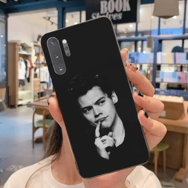 CUTEWANAN Гарри Стилус Чехол черный мягкий чехол для телефона Samsung Note 7 8 9 10 Lite Plus Galaxy J7