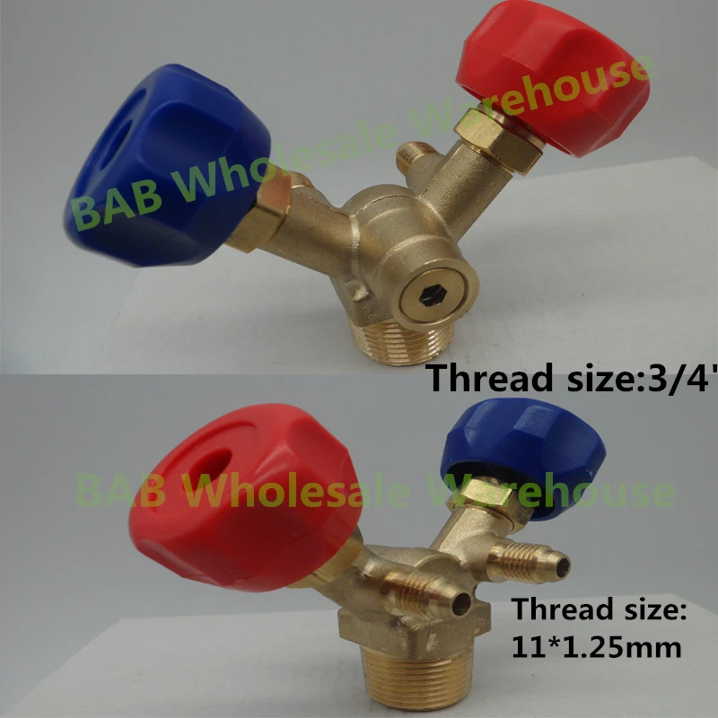 

Special cylinder valve for recycling and filling/high and low pressure claw valve/explosion-proof refrigerant bottle mouth valve