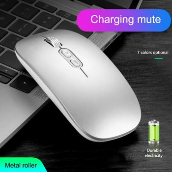 

USB Wireless Mouse Chargeable Silence Ergonomic Design Optical Mice Laptop Game Player NC99