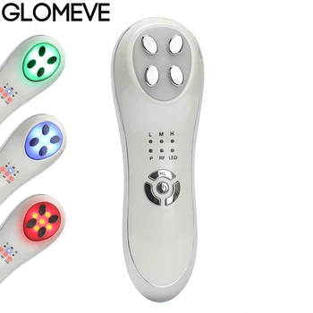 

RF Radio Frequency Facial LED Light Photon Skin Care Device 5 in 1 EMS Mesotherapy Electroporation Face Lifting Tighten Eye Care