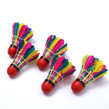 

11Pcs/Lot Durable Colorful Badminton Shuttlecocks Feather Sports Training Accessory Creative Colorful Shuttlecocks