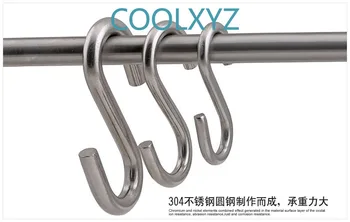 

304 stainless steel hook S hook hook metal hook coat hook wire hook metal S hook 1PCS
