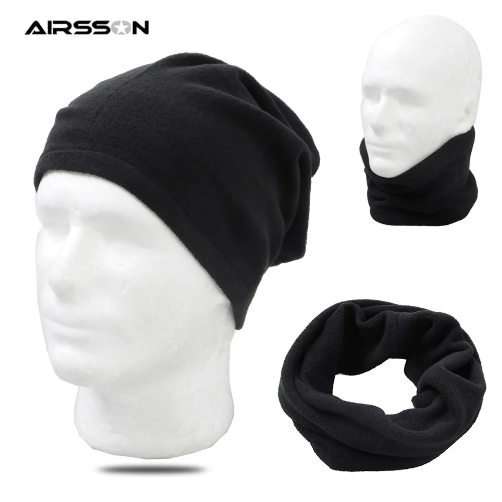 Winter Fleece Scarf Neck Warmer for Men Women Windproof Hats Motorcycle Cycling Head Wear Thermal Half Face Mask Outdoor Ski Cap