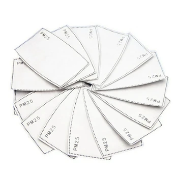 

Practical 5 Layers Filter Face Mask PM2.5 Face Mask Filter Activated Carbon Breathing Filters Adult Cloth Protective Supplies