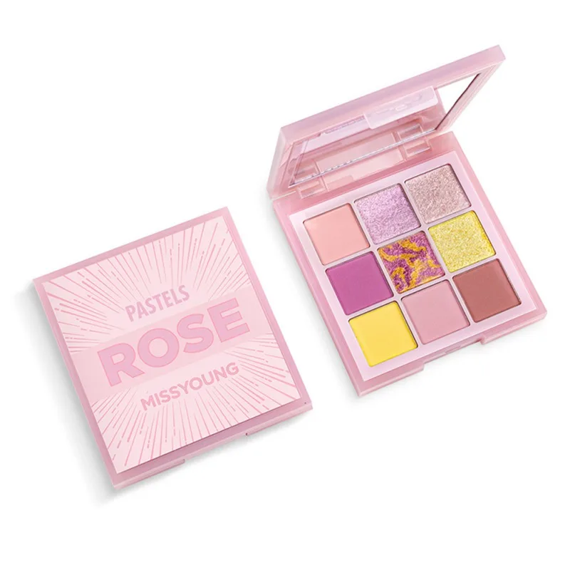 9 Colors Eyeshadow Palette Portable Matte Shimmer Long-lasting Eye Shadow Daily Makeup Pallet Set Mint Pastels Lilac Eyeshadow 9 Colors Eyeshadow Palette Portable Matte Shimmer Long-lasting Eye Shadow Daily Makeup Pallet Set Mint Pastels Lilac Eyeshadow