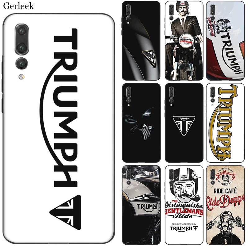 

Mobile Phone Case Cover For Huawei Y6 Y5 Y7 Y9 Mate 10 20 Nova 5i 2i 2 3 3i 4 Lite Pro Triumph Motorcycle Shell Bag