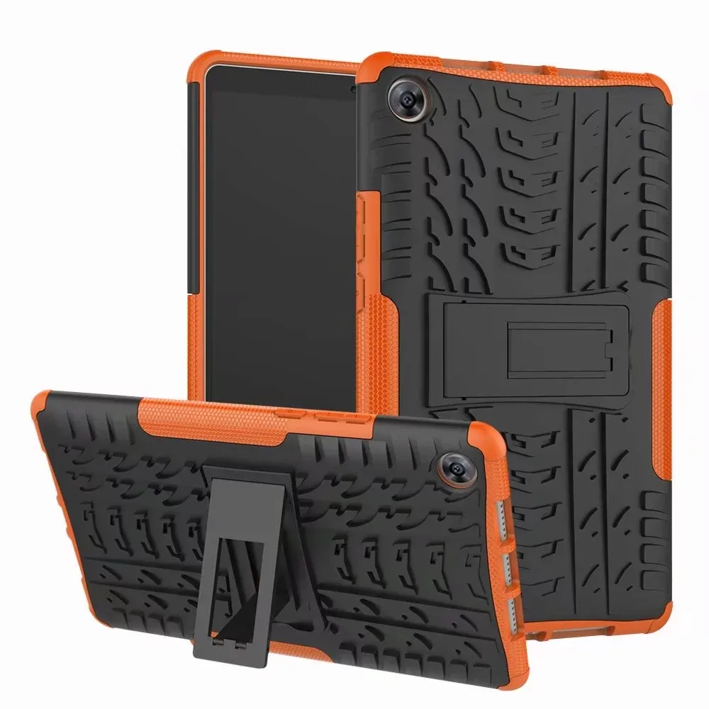 Противоударный чехол для huawei MediaPad M5 8,4 чехол-подставка M5 Lite 10,1 дюймов 8,4 10 T3 7,0 8,0 M6 гибридный прочный Чехол - Цвет: Оранжевый