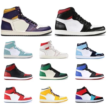 

1s basketball shoes high mid top Gym red SPIDERMAN UNC TURBO GREEN Court Purple banned NYC TO PARIS PHANTOM 1 men sport sneakers