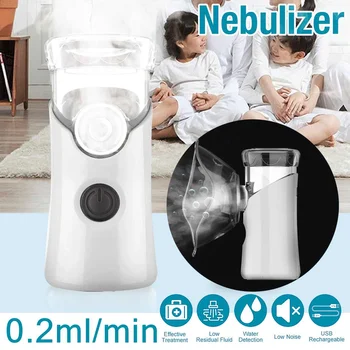 

Mini Handheld Portable Mesh Nebulizer Silent Ultrasonic Medical Steaming Inhaler Adult Kids Rechargeable Respirator Humidifier