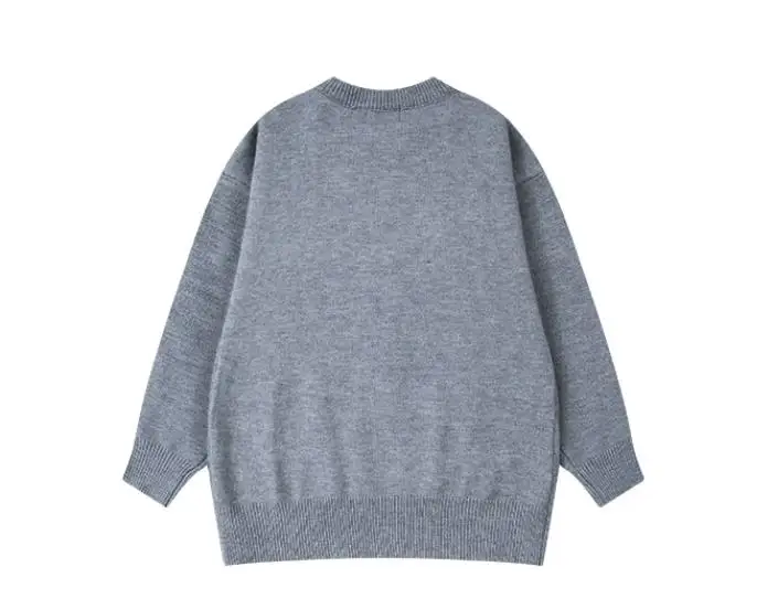 Knitted Sweaters Men Autumn Korean Cartoon Spoof Duck Goose Murder Pattern  Jumper Pullover Women Hip Hop Cotton Casual Sweater