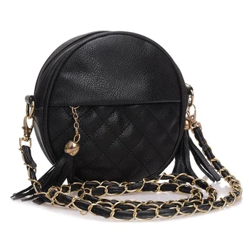 

Candy Color Tassel Shoulder Bags Women Girls Small Chain Bags Messenger Bag PU Leather Crossbody Bags Female Handbags