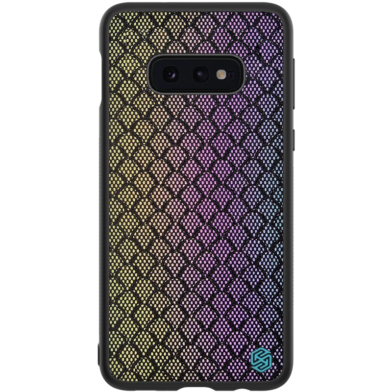 10 шт./лот Nillkin градиентный мерцающий чехол для samsung Galaxy S10e мерцающий защитный чехол - Цвет: Rainbow Glitter