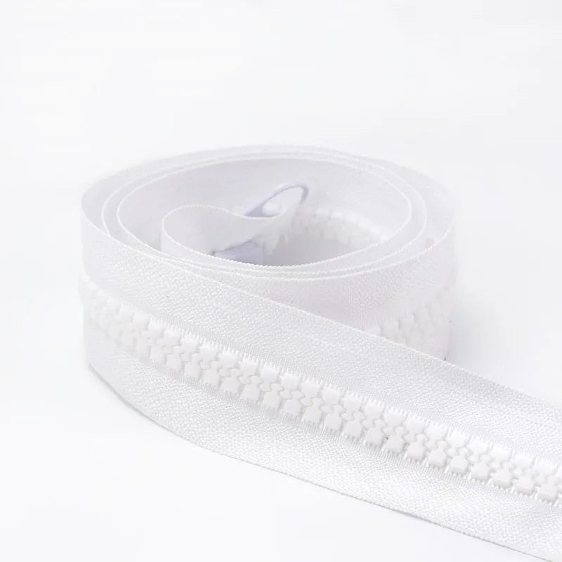 white Meetee 10# молния из смолы+ односторонний/двухсторонний оголовник Open-end для наружного путешествия палатка рюкзак DIY Швейные аксессуары AP671 - Цвет: white