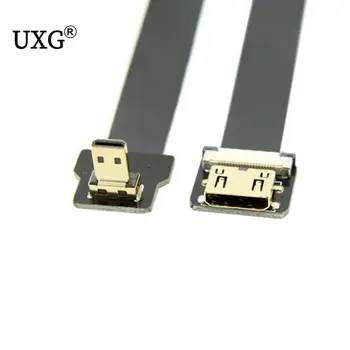 

Down Angled 90 Degree FPV Micro HDMI Male to Mini HDMI Female FPC Flat Cable for Multicopter Aerial Photography