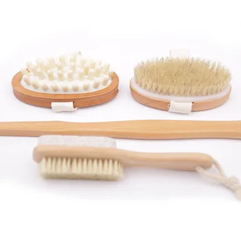 

4PCS Creative Detachable Bristle Shower Brush Bathroom Scrub Bath Pumice Brushs Massager Bath Double-sided Grinding Stone Brush