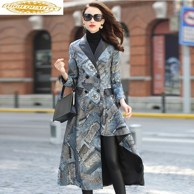 

Women's Fur Coat Genuine Leather Jacket Women Clothes 2020 Windbreaker Sheepskin Coat Spring Autumn Korean Female Jacket ZT2174