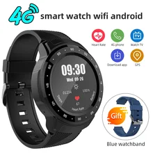 ספורט 4G שעון חכם אנדרואיד 4G Sim כרטיס IP67 עמיד למים מצלמה GPS מפות WIFI קצב לב צג AMOLED מסך Smartwatch גברים(China)